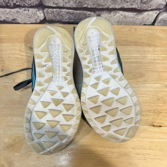 Saucony Gray & Black Heathered Lace Up Sneakers Size 7 - Picture 8 of 8